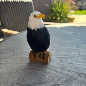 Black and White Eagle Figurine